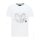 Carlo Colucci Herren T-Shirt mit silbernem 3D-Logo wei&szlig;