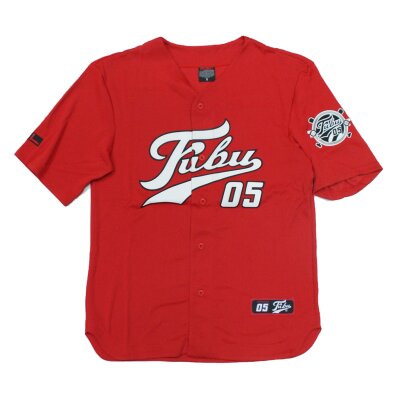 FUBU Varsity Baseball Jersey red/white/black