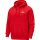 Nike Herren Hoodie Sportswear Club Fleece university red/white