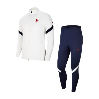 Nike Frankreich FFF Strike Trainingsanzug white/blackened blue/university red