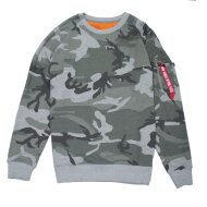 Alpha Industries Herren Sweater X-Fit Camo grey camo