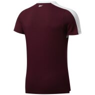 Reebok Herren T-Shirt Color Block maroon