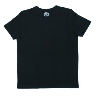 Carlo Colucci Herren T-Shirt mit Block Logo Print schwarz