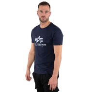 Alpha Industries Herren T-Shirt Basic Logo Reflective Print rep.blue XXL