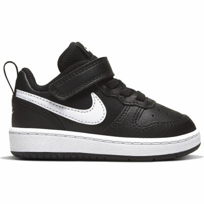 Nike Kinder Schuh Court Borough Low 2 black/white (TDV) 19.5 | 4c