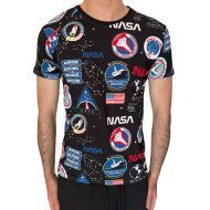 Alpha Industries Herren T-Shirt NASA AOP black