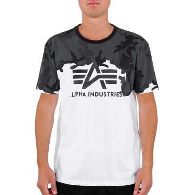 Alpha Industries Herren T-Shirt Lost Camo black camo