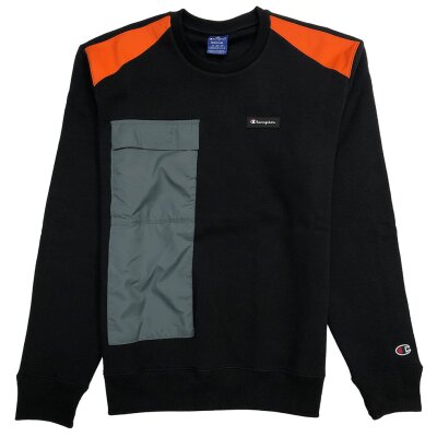 Champion Herren Crewneck Sweater black/orange/grey XL