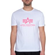 Alpha Industries Herren T-Shirt Basic Logo Neon Print...