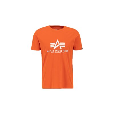Alpha Industries Herren T-Shirt Basic Logo atomic red