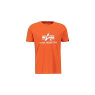 Alpha Industries Herren T-Shirt Basic Logo atomic red
