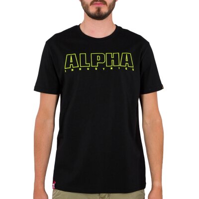 Alpha Industries Herren T-Shirt Embroidery Heavy T black