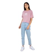 Alpha Industries Damen Basic T-Shirt COS silver pink