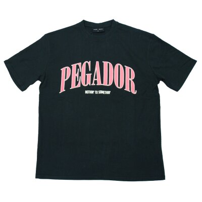 Pegador Herren Oversized T-Shirt Cali washed black coral