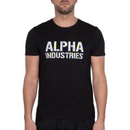 Alpha Industries Herren T-Shirt Camo Print T black/digi...