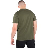 Alpha Industries Herren T-Shirt Basic Logo dark green 3XL