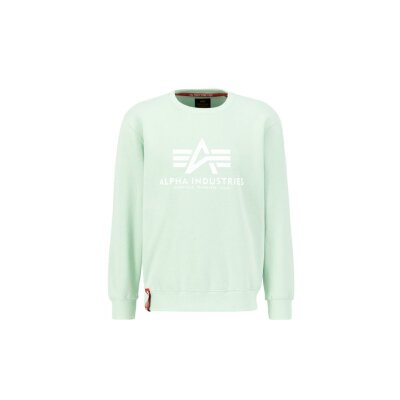 Alpha Industries Herren Sweater Basic Logo mint