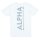 Alpha Industries Herren T-Shirt Backprint Reflective Print white/reflective