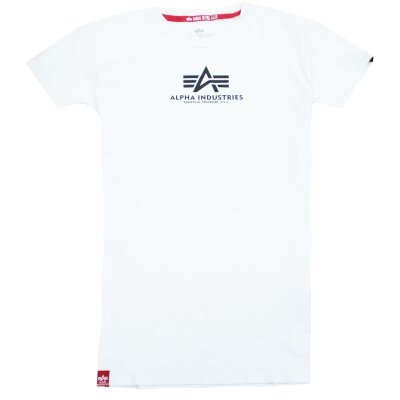 Alpha Industries Damen Basic Long T-Shirt white