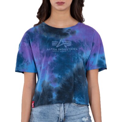 Alpha Industries Damen Basic T-Shirt Batik COS Wmn galaxy batik