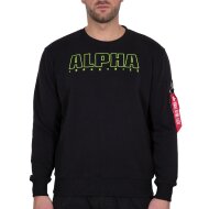 Alpha Industries Herren Sweater Embroidery black