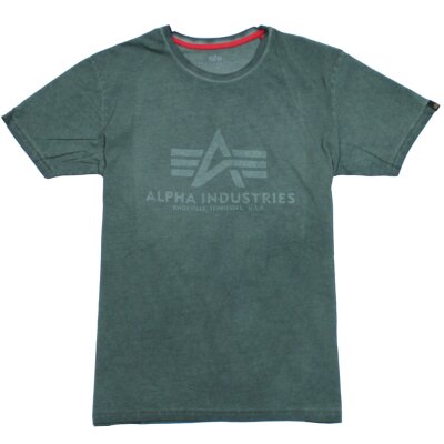 Alpha Industries Herren T-Shirt Oildye dark olive