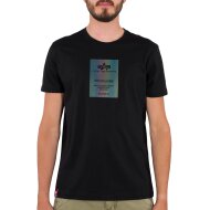 Alpha Industries Herren T-Shirt Reflective Label Rainbow...