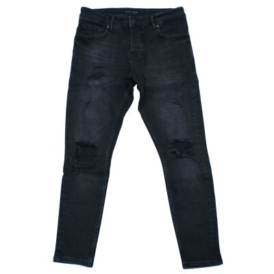 Pegador Herren Jeans Rhine Destroyed washed black 31