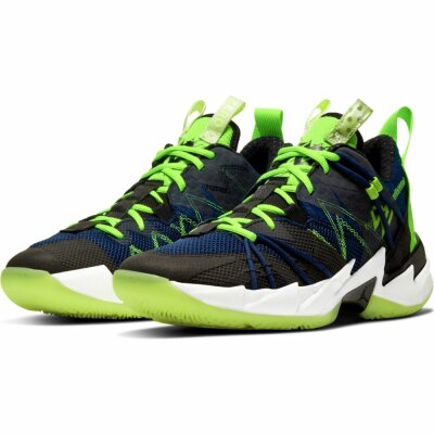 Nike Herren Sneaker Jordan "Why Not?" Zer0.3 SE black/key lime-blue void-summit white 41 | 8