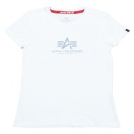 Alpha Industries Damen New Basic T-Shirt Reflective Print...