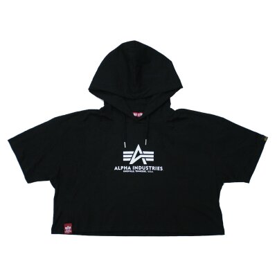 Alpha Industries Damen Basic Hooded T-Shirt COS Wmn black