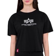 Alpha Industries Damen Basic T-Shirt COS Foil Print...