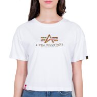 Alpha Industries Damen Basic T-Shirt COS Holografic Print...