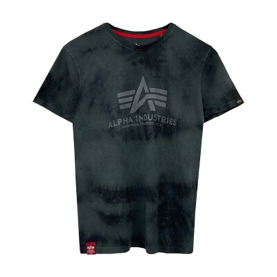 Alpha Industries Herren T-Shirt Basic Batik greyblack S