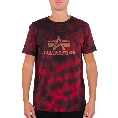 Alpha Industries Herren T-Shirt Basic Batik speed red