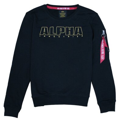 Alpha Industries Damen Embroidery Sweater Wmn black S