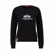 Alpha Industries Damen New Basic Sweater Wmn Foil Print black/metalsilver
