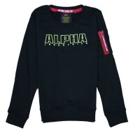 Alpha Industries Kinder Sweater Embroidery black