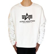 Alpha Industries Herren Basic Sweater OS white