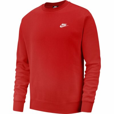Nike Herren Sweater Sportswear Club Fleece university red