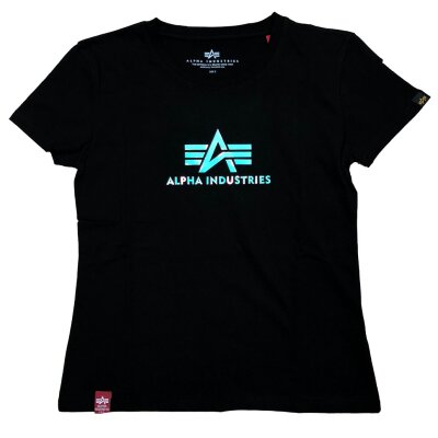 Alpha Industries Damen Rainbow T-Shirt Wmn black L