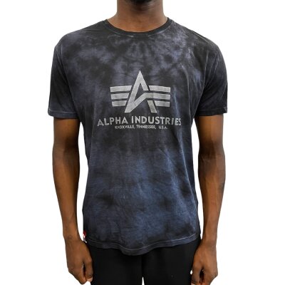 Alpha Industries Herren T-Shirt Basic Batik rep.blue S