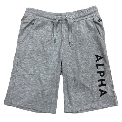 Alpha Industries Jersey Short grey heather