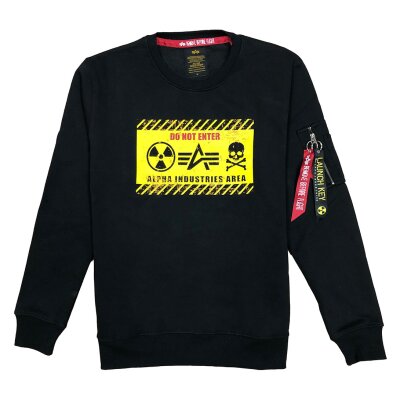 Alpha Industries Herren Sweater Radioactive black