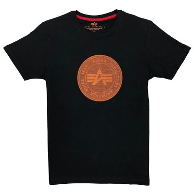 Alpha Industries Herren T-Shirt Hologram black/orange