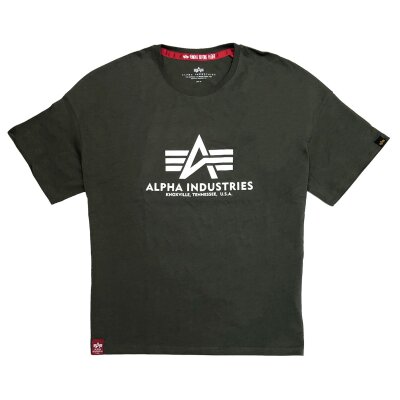 Alpha Industries Herren T-Shirt Basic OS Heavy dark olive