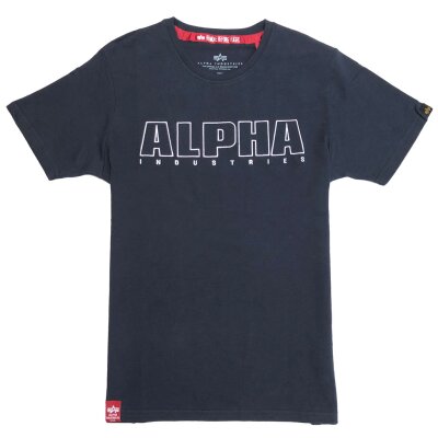 Alpha Industries Herren T-Shirt Embroidery Heavy T rep.blue