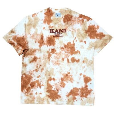 Karl Kani Herren T-Shirt Retro Tie Dye white