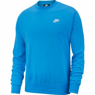 Nike Herren Sweater Sportswear Club Fleece lt photo blue/white