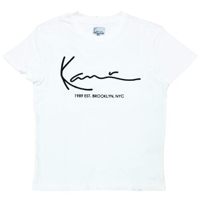 Karl Kani Damen T-Shirt Signature BRK white